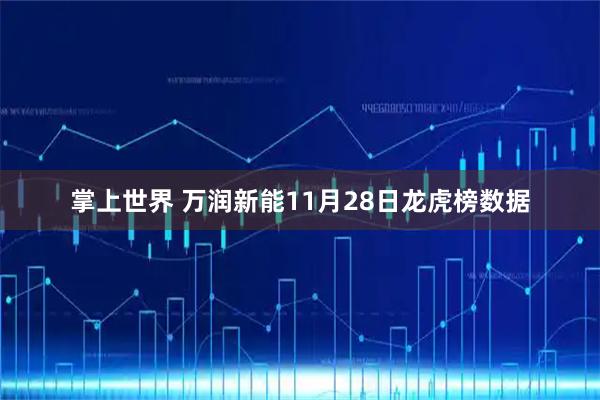 掌上世界 万润新能11月28日龙虎榜数据