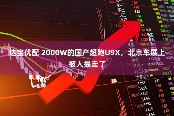 达宝优配 2000W的国产超跑U9X，北京车展上被人提走了